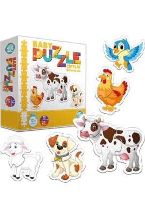 (MNZ-Baby Puzzle) حيوانات المزرعة (PRA-2146656-6810) - Circle Toys
