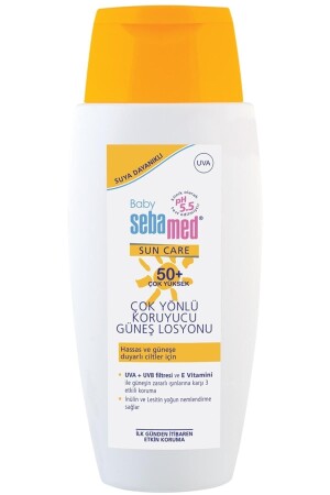 MNZ-Baby Sun Care مضاد للماء SPF 50+ ملاعقة واقية للطفل 150 مل THTKDNNW1022137 - Sebamed