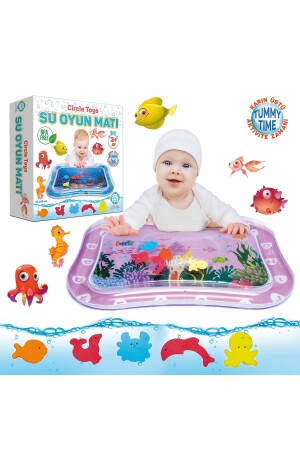 (MNZ-Baby Water Play Mat) وقت البطن (وقت البطن) نشاط (حرف رقم) - Circle Toys