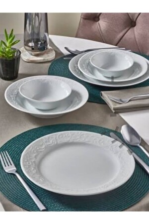 MNZ-Bahardalı 36 قطعة عشاء مجموعة hsn3636 - Güral