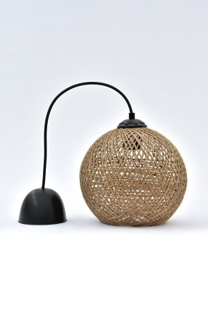 MNZ-Balle Wicker Pendant Lamp Ball Chandelier (مجموعة معلقة سوداء) - Gökdağ Group