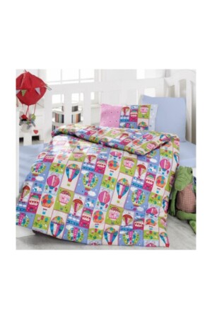 طائرة من طراز MNZ-Ballon Pink Baby Duvet Cover Set 8680108023020 - Cotton Box