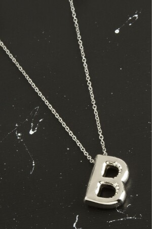 MNZ-Balloon خطة عنق خطة بالون 3D فضة لون عنق - Herşeyvarburda