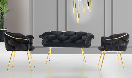 مقعد الشاي الأسود من قمرة MNZ-Balloon - Cadde Yıldız