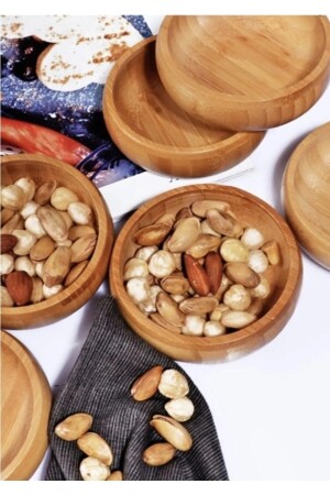 MNZ-Bamboo 6-piece Snack Bowl Umutzuccaciye Snack Bowl txcd - umut züccaciye