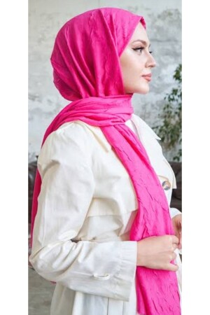 MNZ-Bamboo Kraş Shawl وردي - Har-Um Ticaret