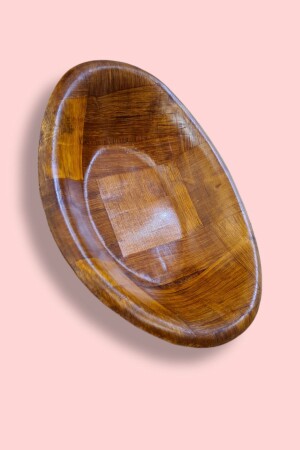 MNZ-Bamboo Oval Snack Bowl 20 سم × 14,5 سم 6 قطع crz002 - KARAASLAN