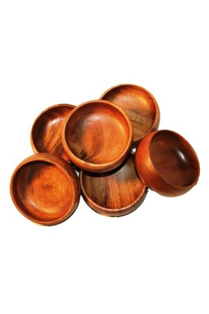 (MNZ-Bamboo Snack Bowl) 6 قطع 0998 - Genel Markalar