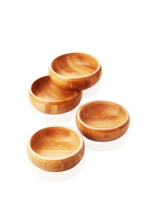 (MNZ-Bamboo Snack Bowl) 6 أجهزة تجميل - BALSA