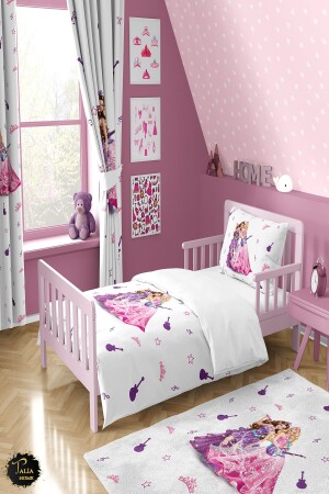 MNZ-Barbie نمط الأميرة غرفة اطفال غطاء غطاء غطاء طلاء طلاء-303 - Talia Home
