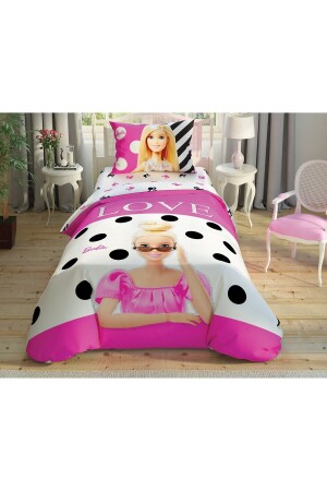 MNZ-Barbie Glitter Cotton مرخصة للفراشة المغطاة مجموعة P5278S3362 - Taç