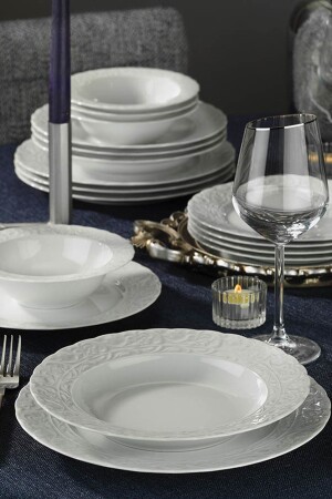 MNZ-Başak 24 قطعة عشاء مجموعة بدون شبكة BSK24Y200 - Kütahya Porselen