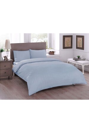 MNZ-Basis Ranforce Single Duvet Cover Set Blue 60180250 - Taç