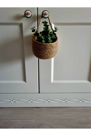 كرة جفت مزخرفة MNZ-Basket كرة جفت مزخرفة كرة صغيرة 12x10 سم - Ege Örgüm