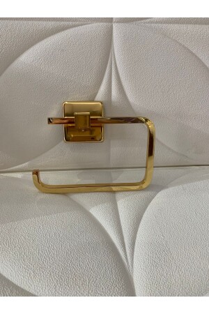 حامل ورق الحمام بدون غطاء من الذهب (MNZ-Bathroom Gold Lidless Toilet Paper Holder) SEDEF ASİ حامل ورق مغطى بالذهب - Sedef