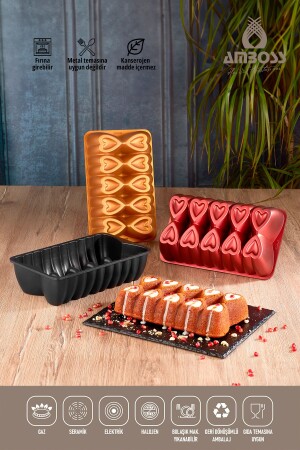 MNZ-Baton الغناء مضاد للنيران غير القابض كعك قالب الأسود - Amboss