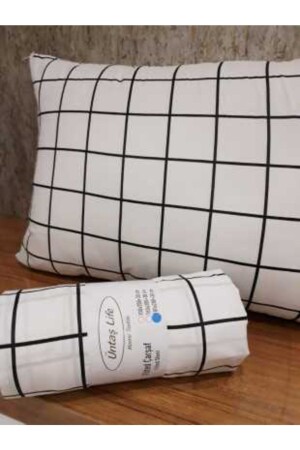 MNZ-Battal ورقة مرنة مزدوجة + 2 قضايا وسادة Minikarobeyaz Ecmnikaro3 - Üntaş