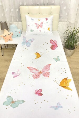 MNZ-Batterfly Valley غطاء السرير والوسادة evortu1684 - Evpanya