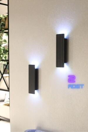 MNZ-Battery تدير الأزياء الحائط الضوء القليل الخفيفة الليل الضوء الأسود نصف الميت الضوء الأبيض AP00002P - Emriba