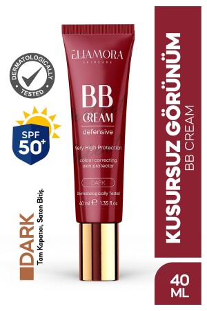 كريم MNZ-Bb +50 SPF مرتفع الحماية المظلمة - Eliamora