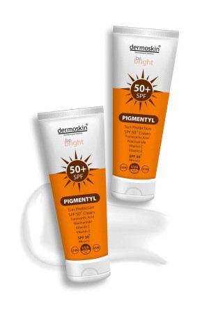 MNZ-Be Bright Pigmentyl Sunscreen SPF 50+ كريم 75 مل - 2 حزمة 8697796001018 - Dermoskin