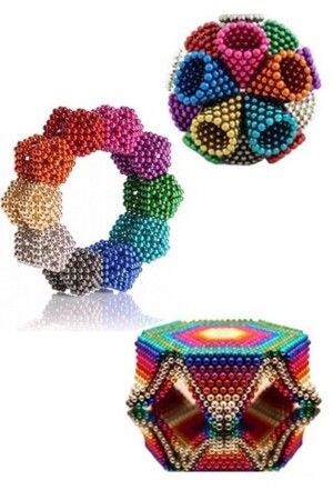 مغناطيس MNZ-Bead 216 قطعة مغناطيس 5 مم مغناطيس لغو نيو كوب 6 لون هواية مجموعة SFBMIOABMMLMNCARHS - Modaba