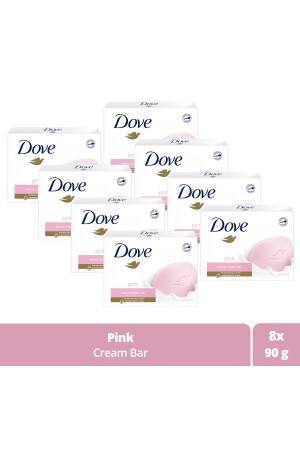 MNZ-Beauty Cream Bar صابن جمال صلب ذو تأثير مرطوب 90 ج x8 قطع - Dove