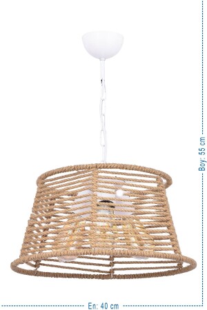 MNZ-Begonia Bitra 3 قطع حبل معلق الشنابل (بيضاء) VK. 1405 - VK HOME AYDINLATMA