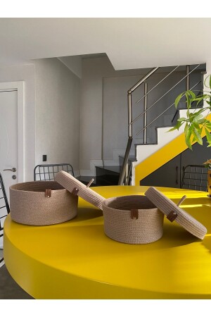 مجموعة من السلة المزدوجة المغطاة من نوع 