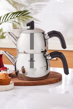 قاعدة إدخال MNZ-Belinay Midi Set Teapot الأسود - Karaca