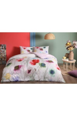MNZ-Belinda Lilac Duvet Cover Set واحد بدون خيوط V05-LILA - Taç