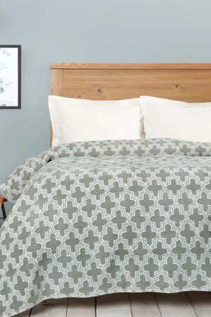 كوبينات من القطن مزدوجة من MNZ-Benita Green 200 - Karaca Home