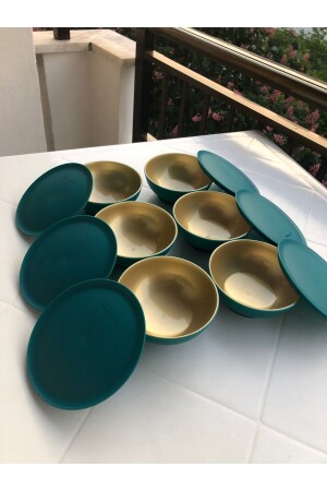 (MNZ-Berrak Bowl) 6 قطع (الذهب الأخضر الزمرالد) Beröyk - Tupperware