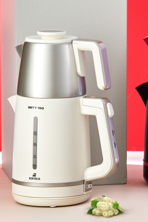 (MNZ-Berry Tea Xl 2in1) صانع الشاي من الفولاذ و (Kettle Mulberry) 153. 03. 06. 7335-1 - Karaca