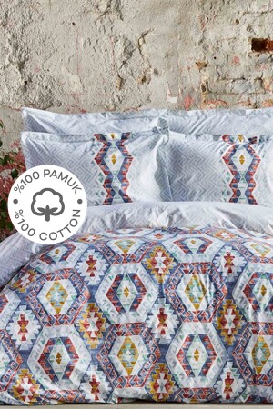 MNZ-Besta القطن الواحد غطاء القماش مجموعة إنديغو 200 18. 01. 0275 - Karaca Home