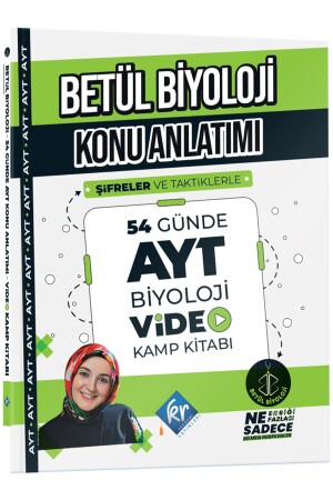 محاضرة بيولوجيا من MNZ-Betül شرح في 54 يوما AYT بيولوجيا كاميرا فيديو - Kr Akademi Yayınları