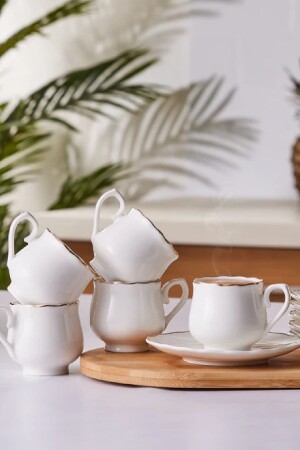 MNZ-Beykoz مجموعة من 6 كوبات قهوة 90 مل 600. 15. 01. 0890 - Emsan