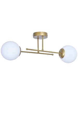 غرفة نوم تصميم حديث من MNZ-Beyza - غرفة المعيشة - القاعة - المطبخ الألوان القديمة الزجاج الأبيض الشنارة 2 قطع - Modavize