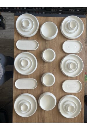 MNZ-bianco perla 26 قطعة مجموعة الإفطار PERLA - ACAR