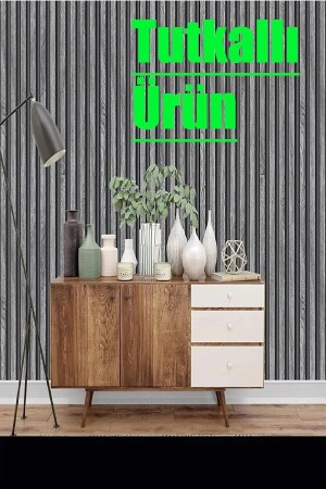 MNZ-Bien حصرية 5400 لقطة الموجات الخشبية الرمادية الجدران الإطار رسمية خلفية 5-30 م 2 لصب - Bien Duvar Kağıtları