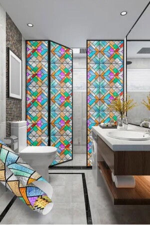 MNZ-Bien حصرية 90x100 سم نمطات الزجاج الملموس الشفافية المتميزة الغطاء الملصق PVC ورقة Bh620 - Bien Home