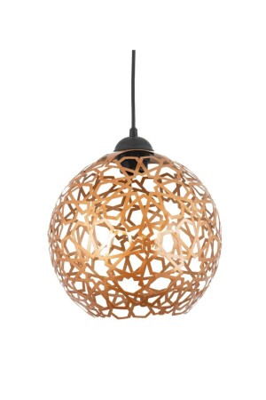 MNZ-Big Seljuk Ball Motif Star Wrought Iron Model Retro Rustic Pendant Lamp شمعة LMBDR35331BYK - Lambadar