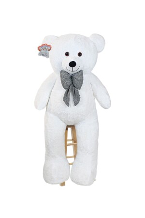 MNZ-Big White Teddy Bear with Bow Tie 130 سم HP16102004 - Özgüner Oyuncak