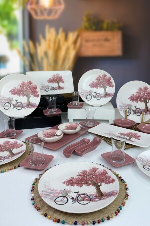 طائرة من طراز MNZ-Bike 27 قطعة وجبة الإفطار لـ 6 أشخاص - Keramika