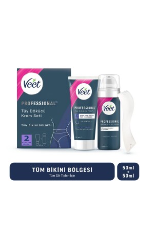 MNZ-Bikini المهنية منطقة كريم إزالة الشعر مجموعة 50ml + 50ml - Veet