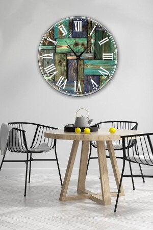 MNZ-Bilge Retro Design ساعة الجدار 40x40cm BLGSAAT0091 - Bilge Lazer