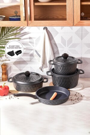 (MNZ-BioDiamond) الصبغ 7 قطع فرن ميتس طازجة هدية مجموعة 153. 03. 08. 1852 - Karaca