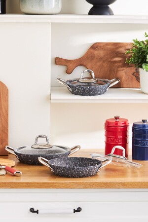 MNZ-Biogranit بحرية الحجر 6 قطعة مجموعة الخزانة - Karaca