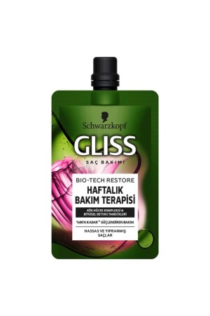 MNZ-Bio-tech علاج رعاية أسبوعية قناع الشعر 50 مل - Gliss