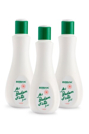 MNZ-Bitter Almond Makeup Remover و ترطيب الحليب الحمراء 215 مليلا زجاجة 3 قطع 008690841020064 - Bebak